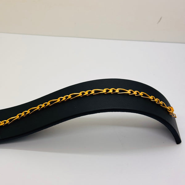 Bracelet gourmette en or jaune 18K 15.30 Grs