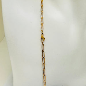 Collier Matinée Or Jaune 18 Carats, Maille Cheval – 14.7Grs