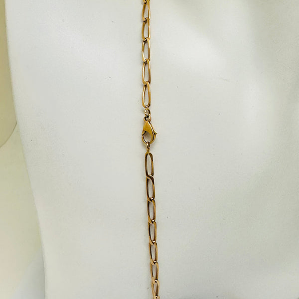 Collier Matinée Or Jaune 18 Carats, Maille Cheval – 14.7Grs
