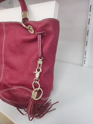 Sac à main Lancel French Air rouge en cuir
