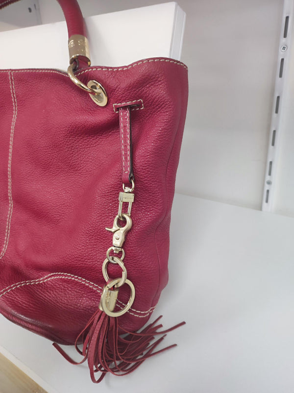 Sac à main Lancel French Air rouge en cuir