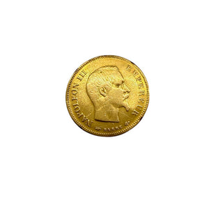 Pièce 10 Francs en Or jaune 20 K Napoléon III É