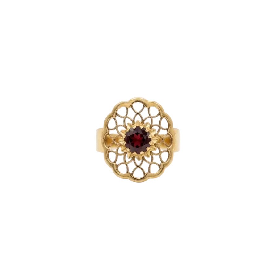 Bague  en Or Jaune 18K - Taille 54 - 2.28 Grs