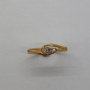 Bague en or jaune - Taille 54
