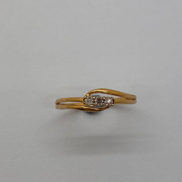 Bague en or jaune - Taille 54