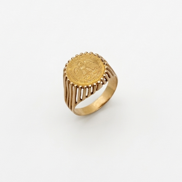 Chevalière en Or Jaune 18K - 5.27G - Taille 53
