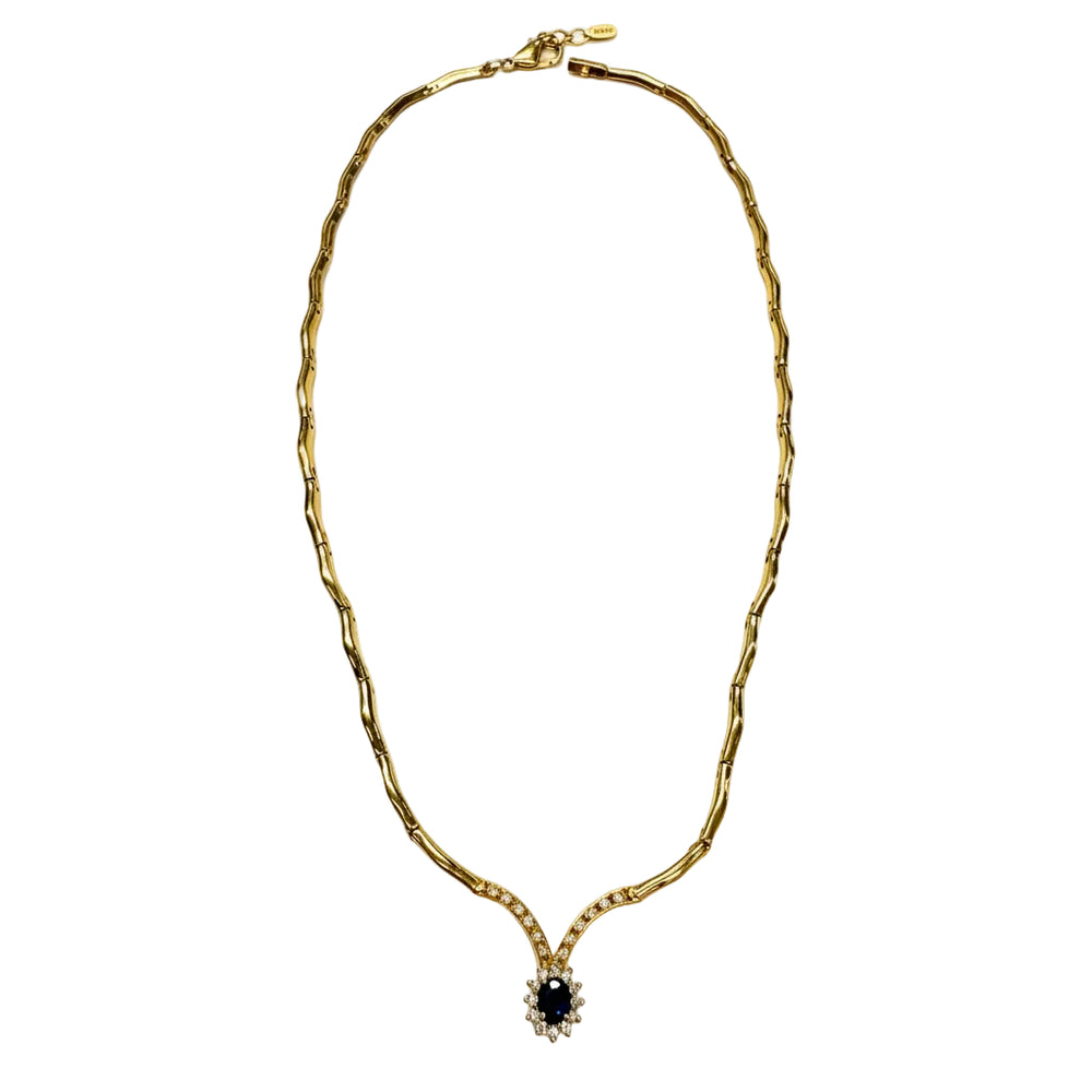 Collier Ras du Cou en Or Jaune 18K - 44cm - 19.63g