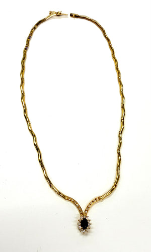 Collier Ras du Cou en Or Jaune 18K - 19.63g