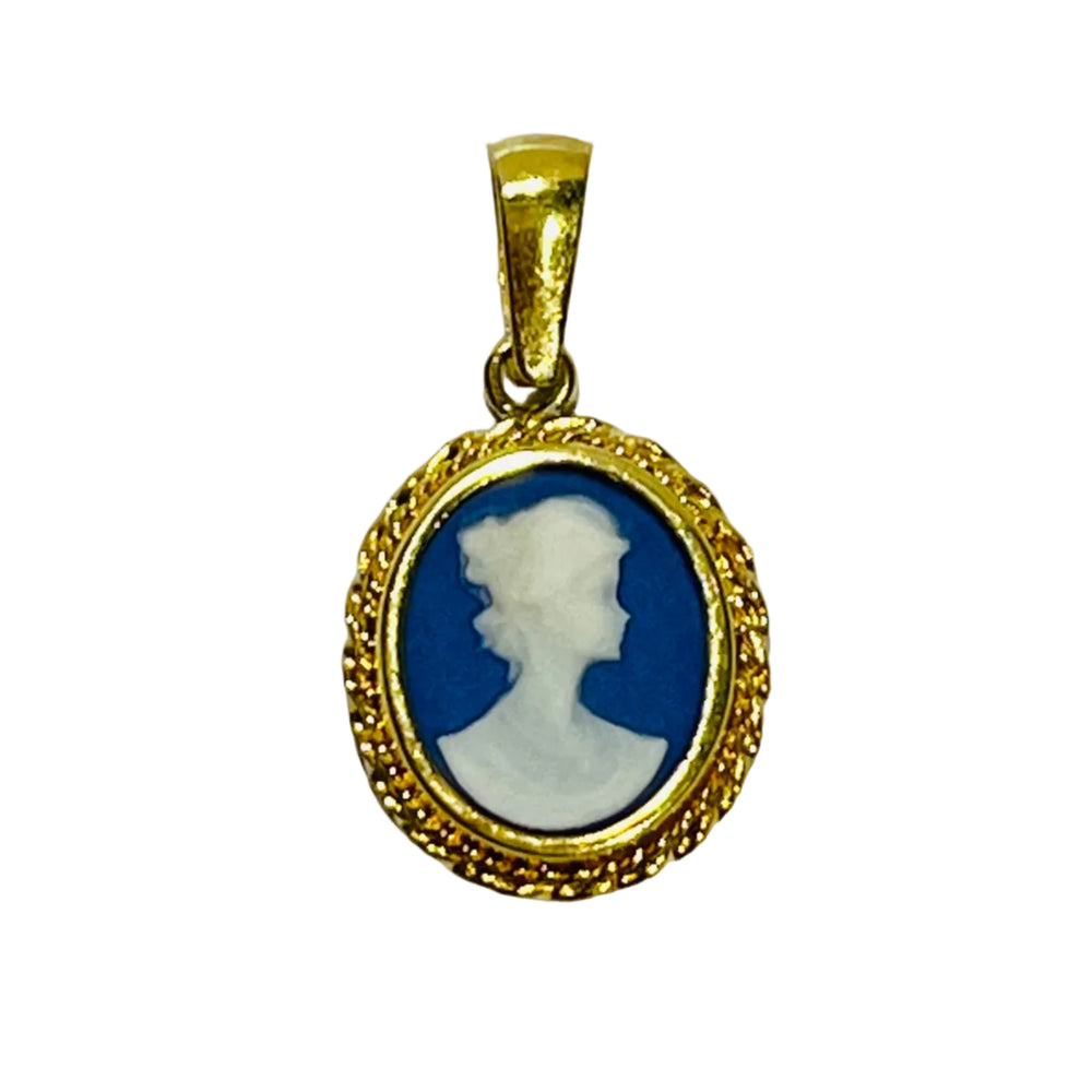 Pendentif Médaille/Camée en Or 18K - 1.53Grs