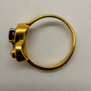 Bague en Or Jaune 18K Taille-56