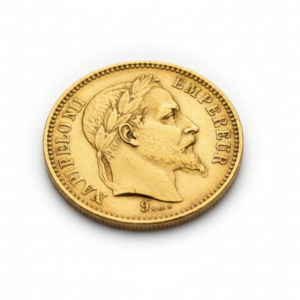 20 Francs Napoléon en or jaune 20 K de 1866