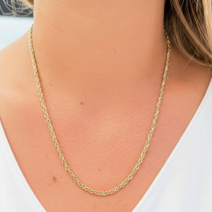 Collier en or jaune et blanc 18k - 10.93 G