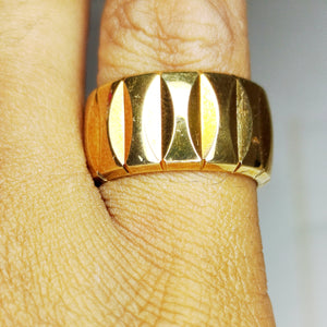 Jonc en or jaune 18K , Taille-50