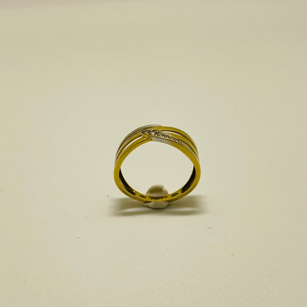 Bagues en or jaune 18K Taille-53