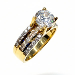 Solitaire en Or Jaune 18k - 5.48 G