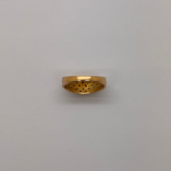 Bague en or jaune 18K Taille-52