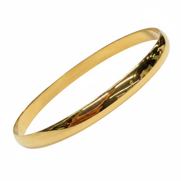 Jonc en or jaune 18k, état impeccable