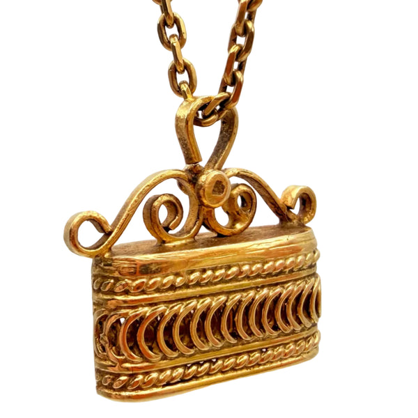 Collier Princesse en Or Jaune 18 Carats avec Pendentif