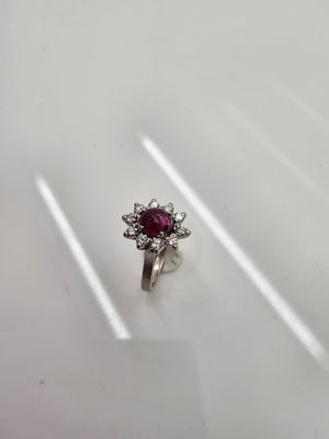 Bague  en Or Blanc 18K - Taille 49 - 4.37 Grs