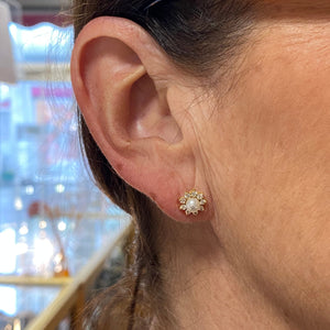 Boucles d'oreilles clou en Or jaune 18K - 1.45G