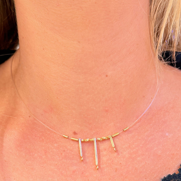 Collier Ras du Cou en Or Jaune 18K - 3.17g