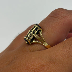 Bague Tiki en Or Jaune 18 K