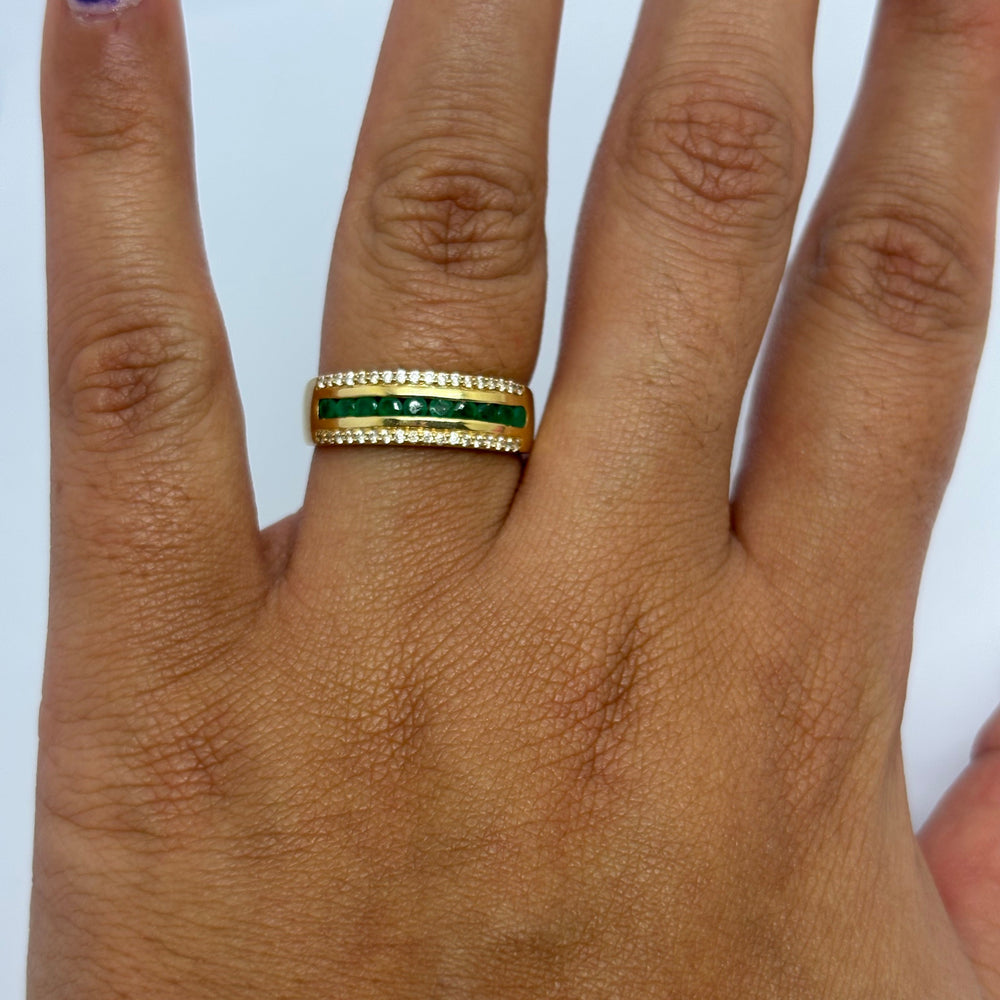 Bague Tank en Or Jaune 18 carats