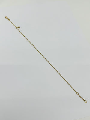 Bracelet Chaîne de cheville en Or Jaune 18k