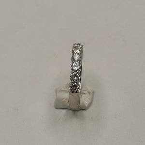 Bague Demi Tour en Or Blanc 18K Taille-61