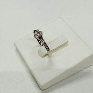 Bagues en Or Blanc et Diamants 18k - Taille 52