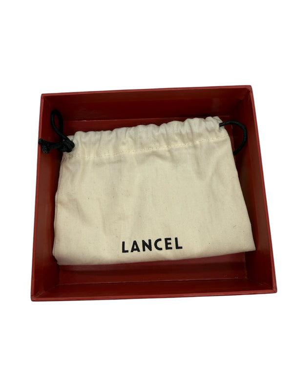 Portefeuille Lancel en crocodile noir