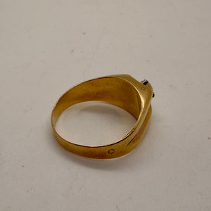Chevalière en or jaune 18K Taille-60