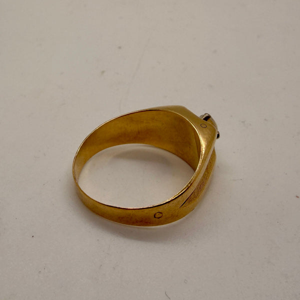 Chevalière en or jaune 18K Taille-60