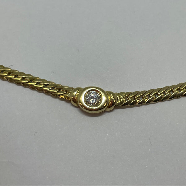 Collier Ras du Cou en Or Jaune 18K - 9.06g