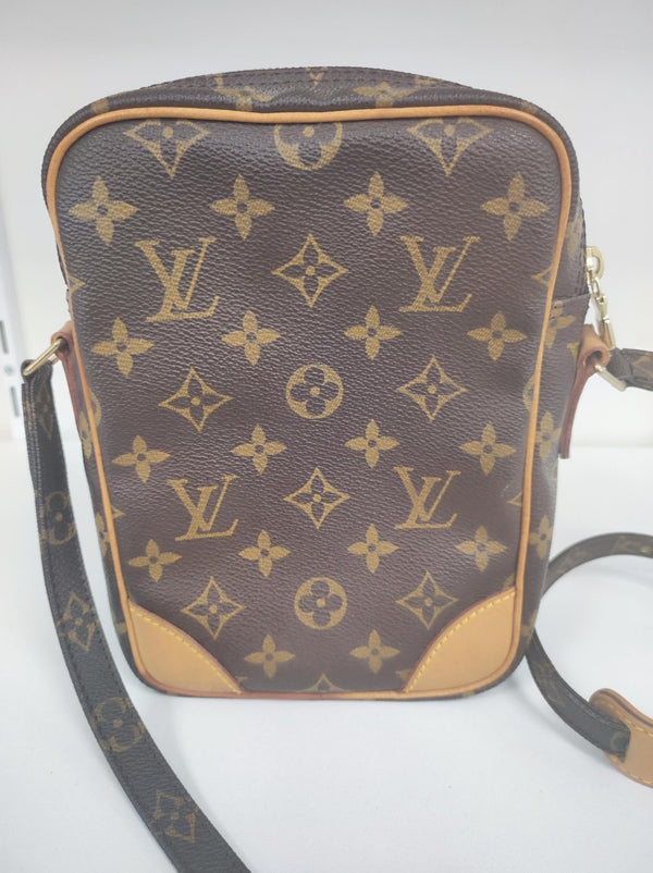 Sacoche Louis Vuitton Amazone marron en cuir