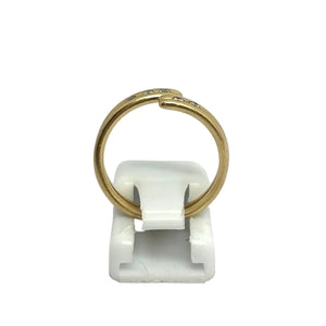 Bague en Or Jaune et Diamants 18K - Taille 53 - 3.56G