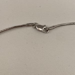 Collier Ras du Cou Or Blanc 18K Diamants & Perles 5.76 Grs