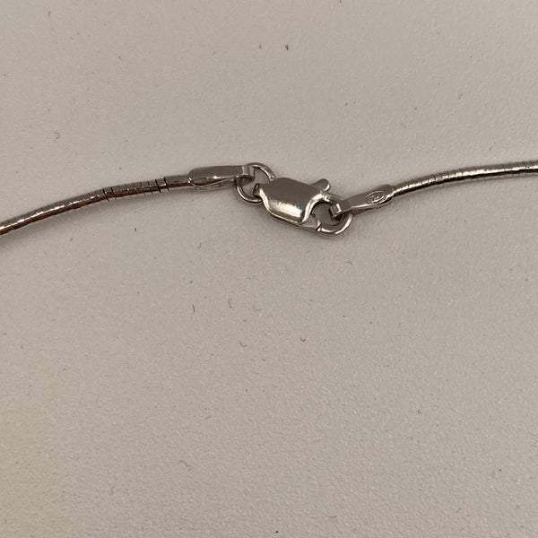 Collier Ras du Cou Or Blanc 18K Diamants & Perles 5.76 Grs