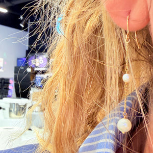 Boucles d'oreilles pendantes en Or jaune 18K