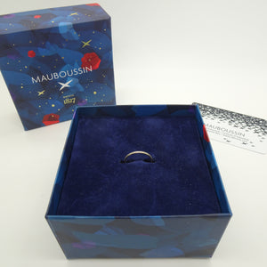 Bague Alliance Mauboussin en Or Blanc 18 Carats avec Diamants 0,25 ct