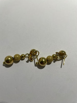 Boucles d'oreilles en or jaune 18K 5.08 Grs