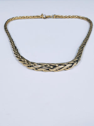 Collier Princesse en Or Jaune 18K Maille Palmier 45cm