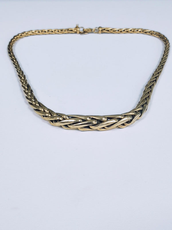 Collier Princesse en Or Jaune 18K Maille Palmier 45cm