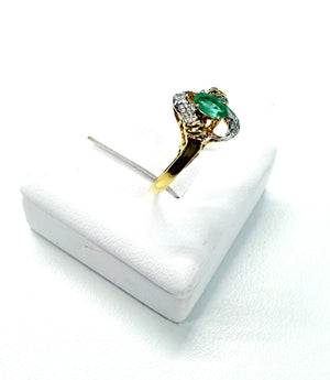 Bague Or Jaune et Blanc  18K 130 Grs - Taille 55