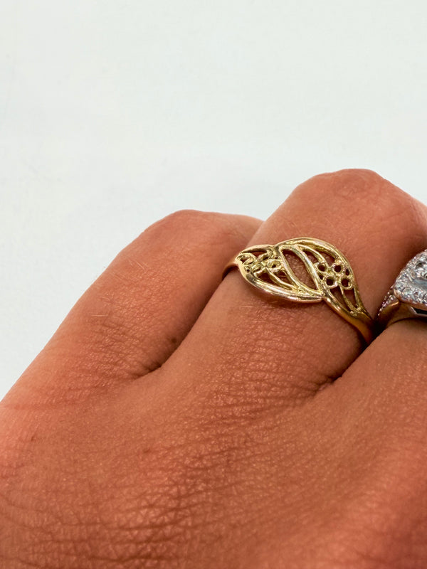 Bague or jaune 18 K - taille 56 - 1.47 G
