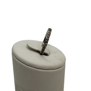 Bague Alliance en Or Blanc Diamants 18K - Taille 53