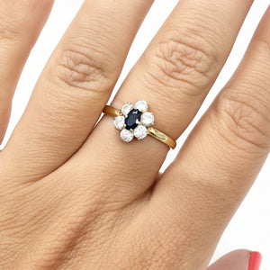 Bague Marguerite en Or Jaune 18k - 2.45 G