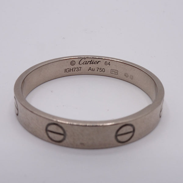 Bague en Or blanc 18K - Taille 63