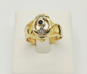 Bague en or jaune 18K - 4.04 Grs - Taille 54