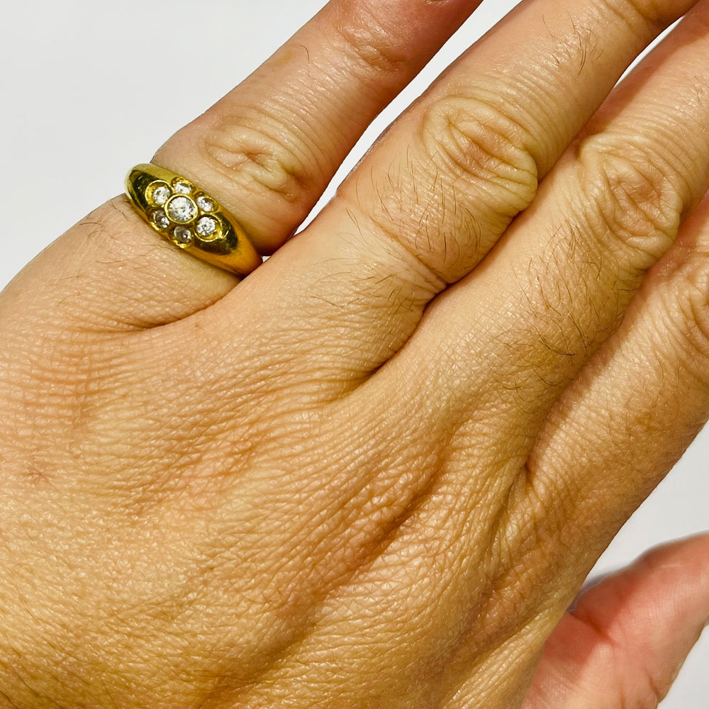 Bagues en Or jaune 18K - 3.06 Grs - Taille 53